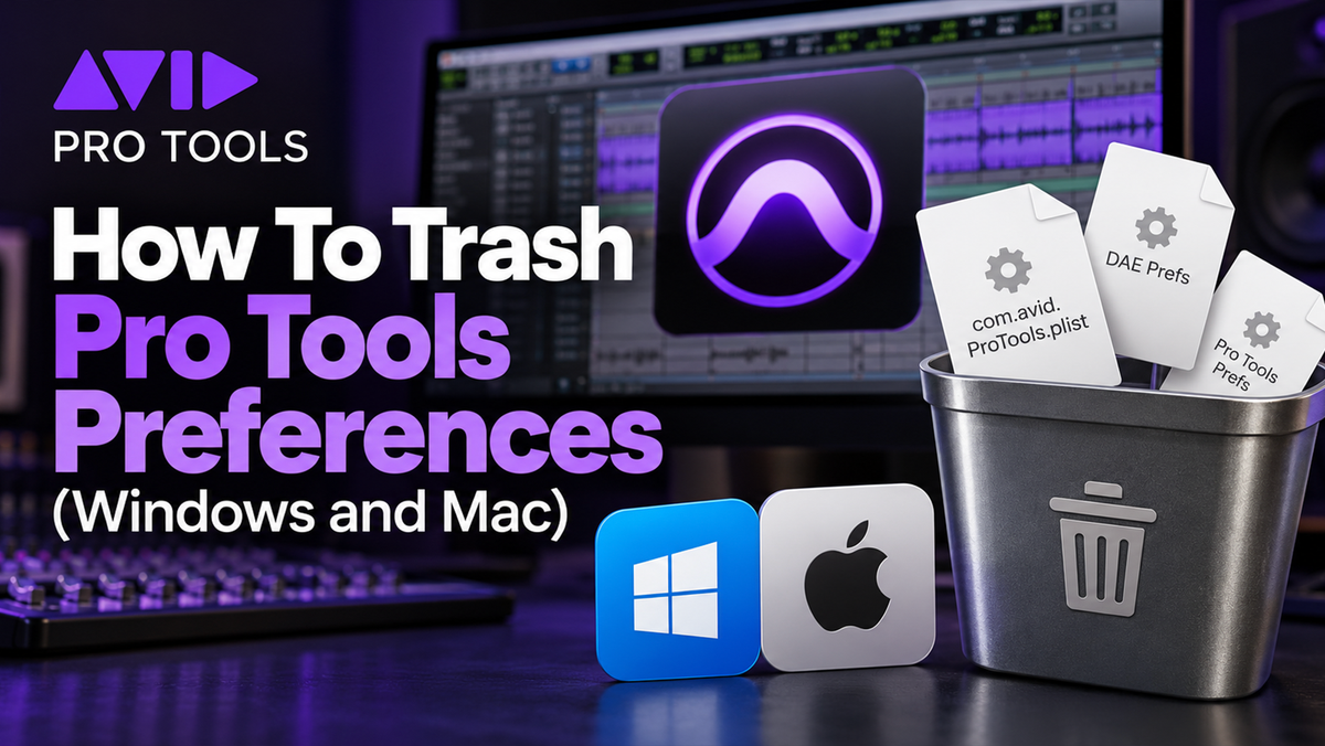 How To Trash Pro Tools Preferences