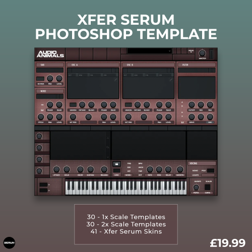 Xfer Serum Photoshop Template